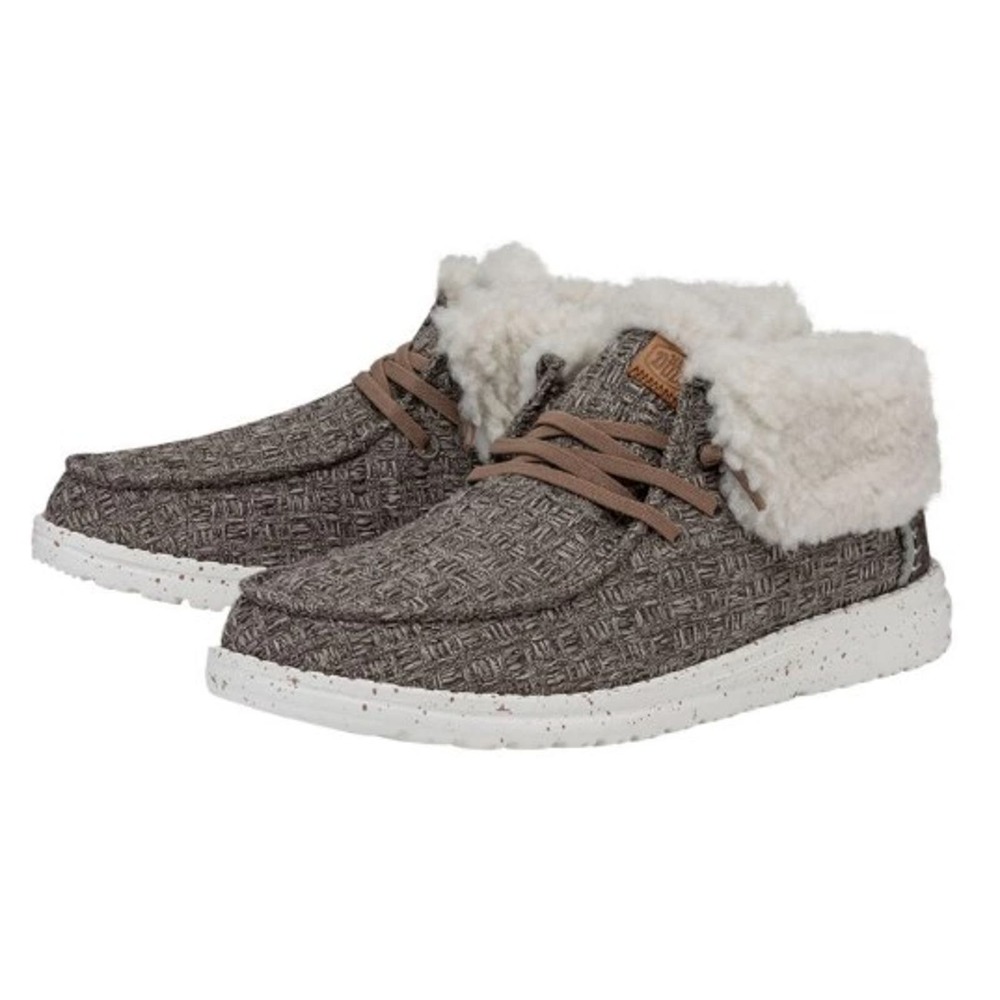 NWT Hey Dude Shoes Wendy Fold Stitch Cozy Boot in Walnut size 7